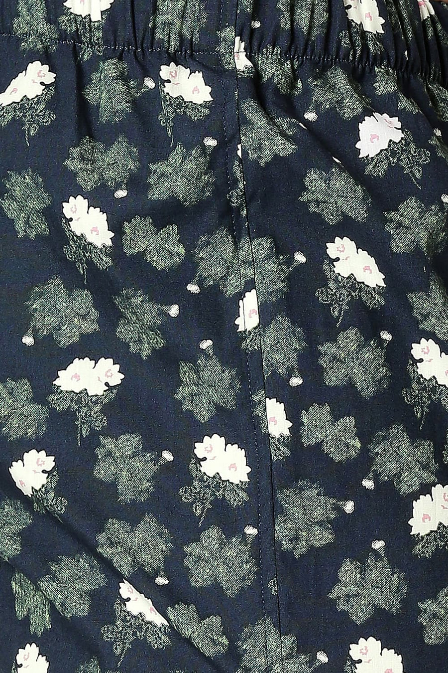 BASICS SLIM FIT SPELLBOUND NAVY COTTON PRINTED BOXER SHORTS