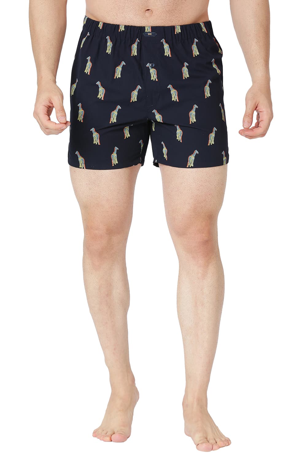 BASICS SLIM FIT COTTON PRINTED BOXER SHORTS