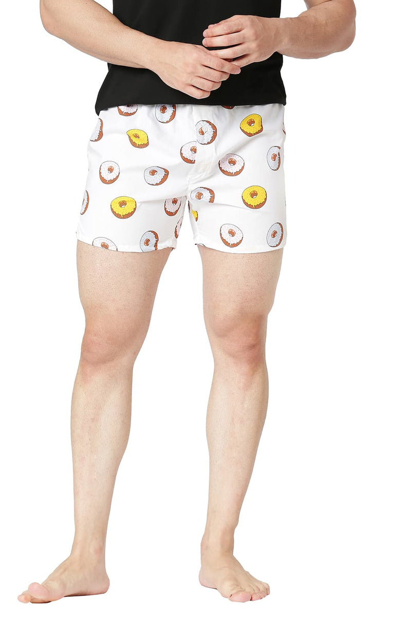 BASICS SLIM FIT COTTON PRINTED BOXER SHORTS