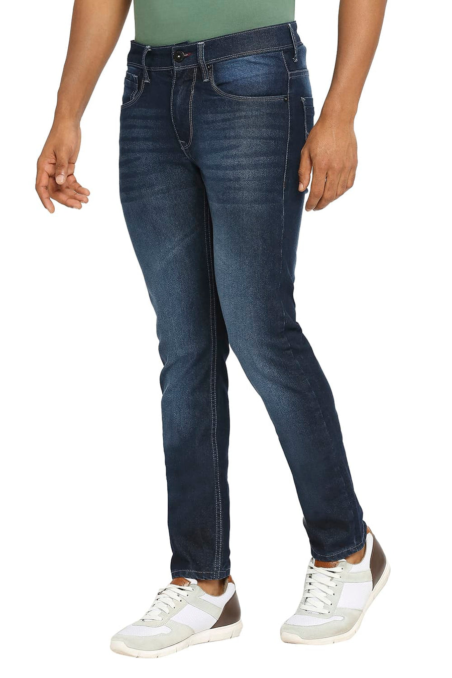 BASICS TORQUE FIT BLACK IRIS STRETCH JEANS