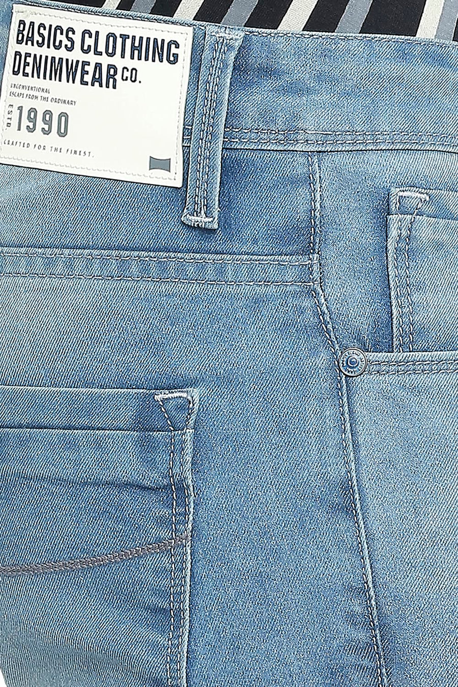 BASICS TORQUE FIT BLUE HEAVEN STRETCH JEANS