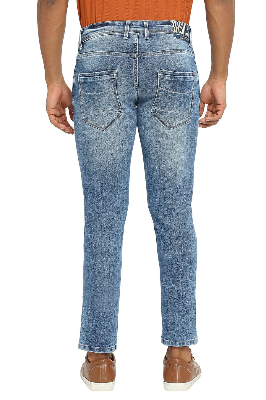 BASICS BLADE FIT BLUE SHADOW STRETCH JEANS