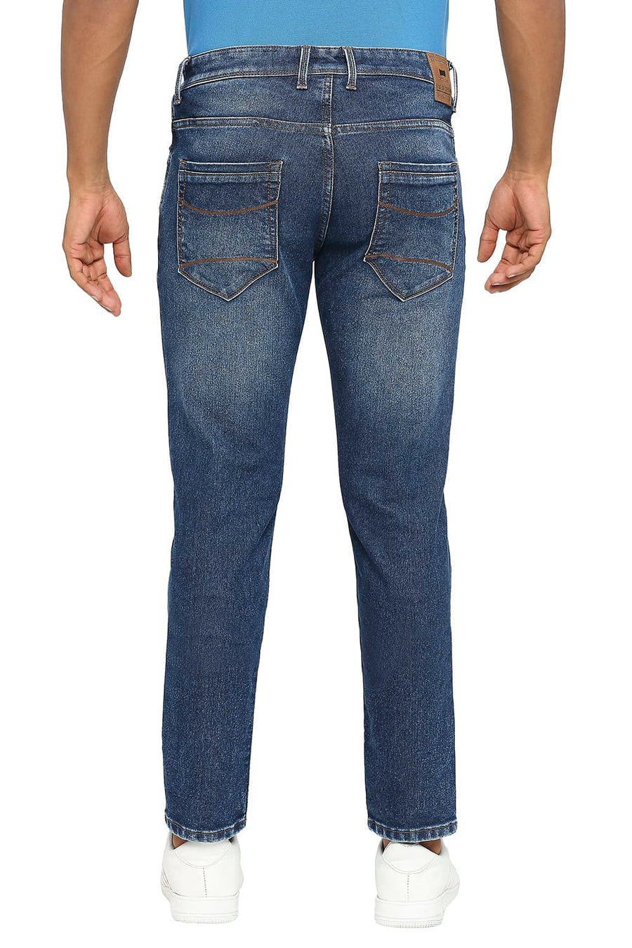 BASICS TORQUE FIT ENSIGN BLUE STRETCH JEANS
