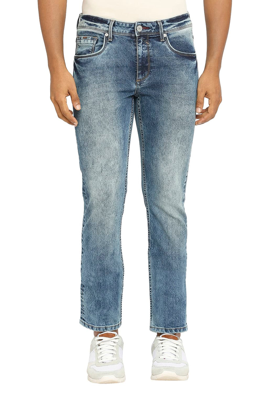 BASICS BLADE FIT VINTAGE INDIGO STRETCH JEANS