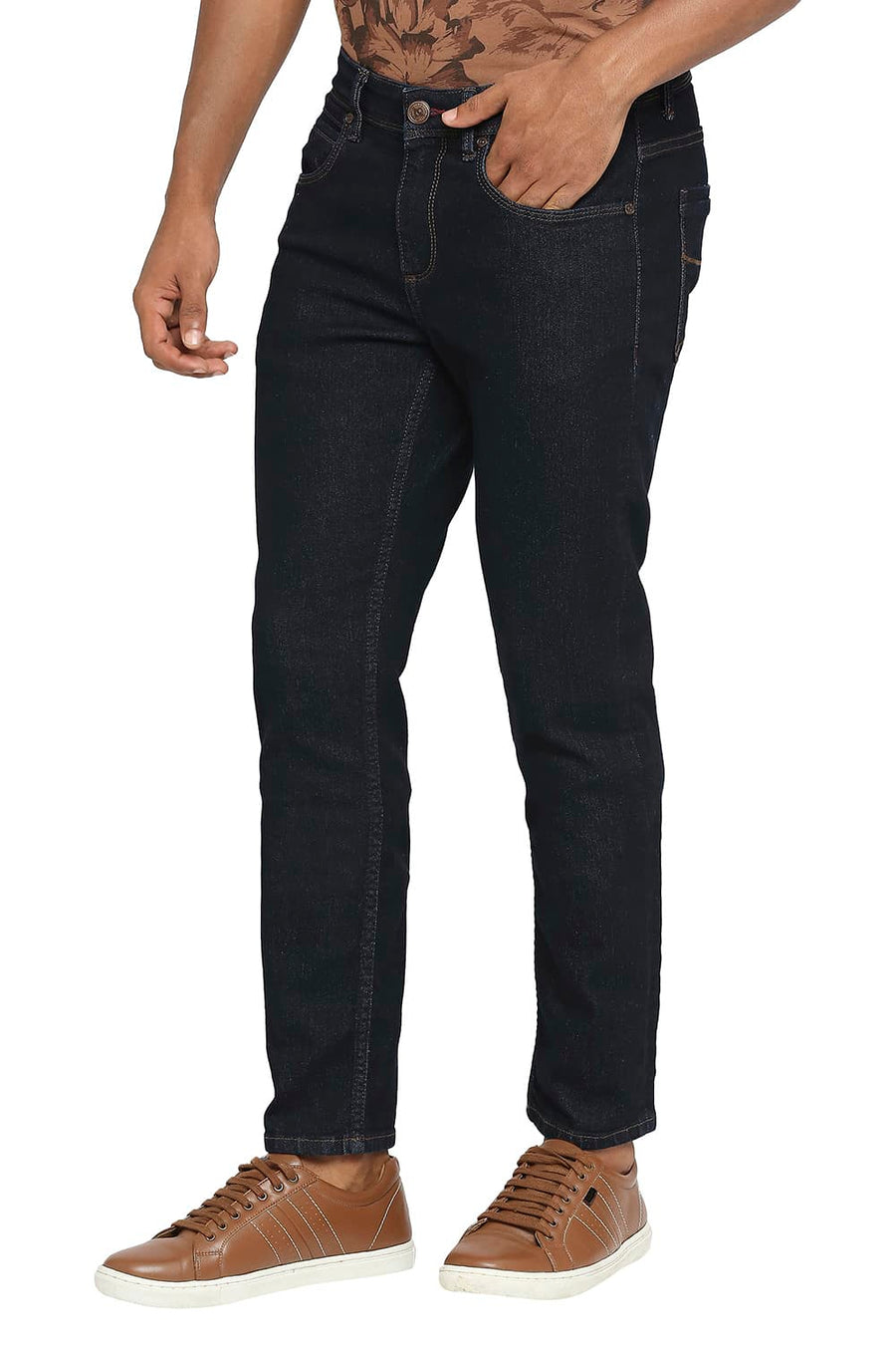BASICS TORQUE FIT BLUE GRAPHITE STRETCH JEANS