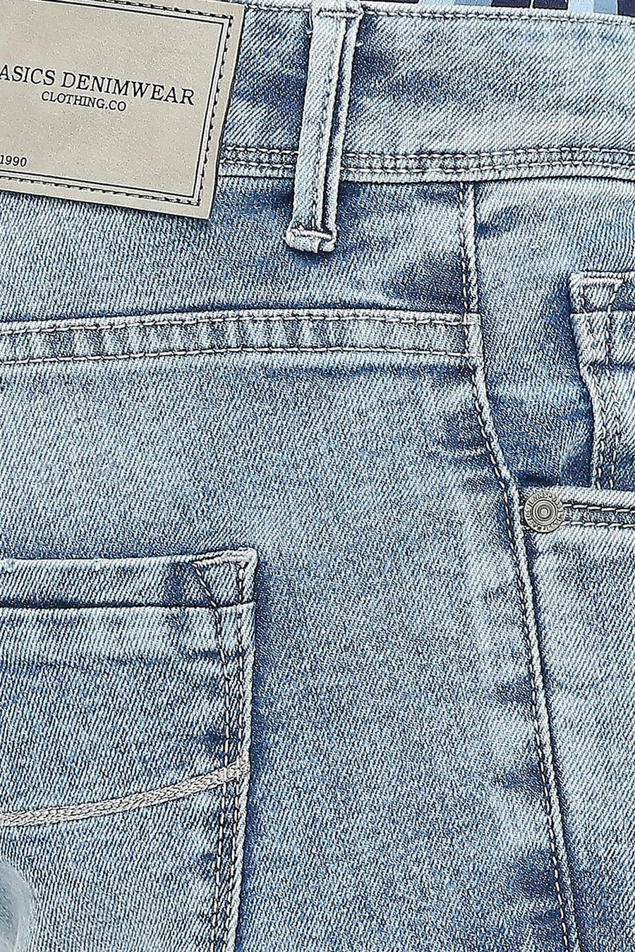 BASICS TORQUE FIT CORONET BLUE STRETCH JEANS