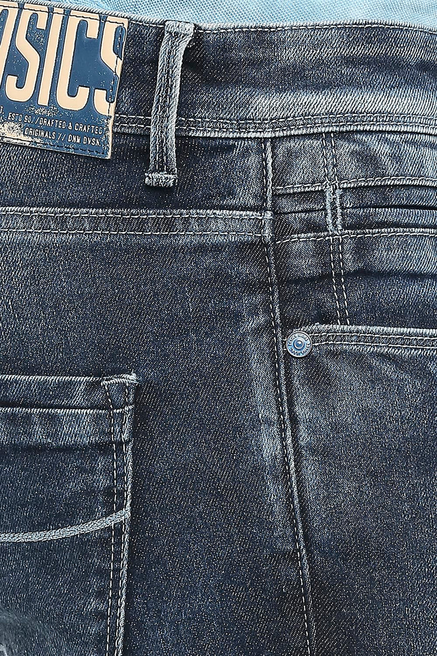 BASICS BLADE FIT INSIGNIA BLUE STRETCH JEANS