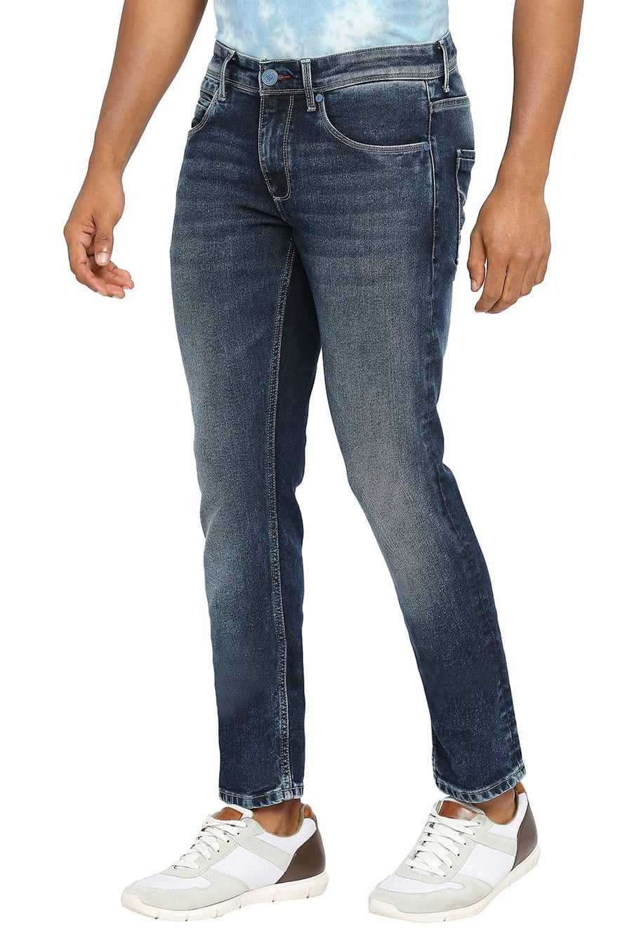 BASICS BLADE FIT INSIGNIA BLUE STRETCH JEANS
