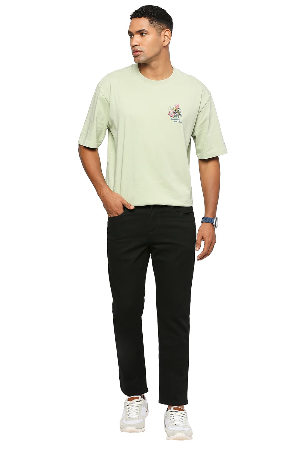 BASICS TORQUE FIT ANTHRACITE STRETCH JEANS