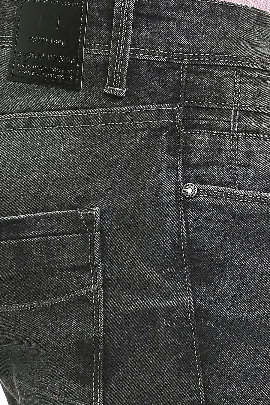 BASICS BLADE FIT EBONY STRETCH JEANS