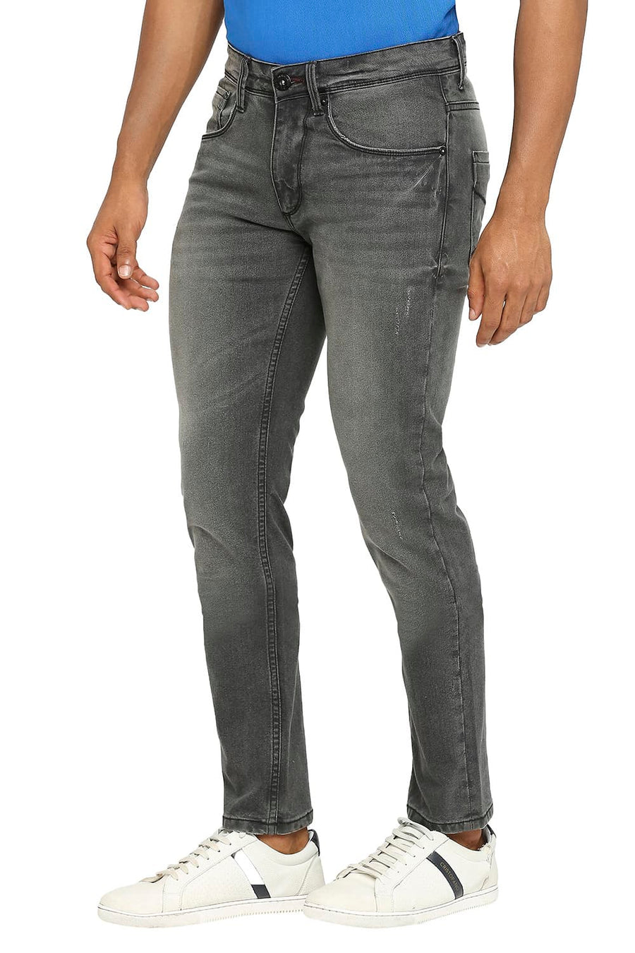 BASICS BLADE FIT IRON GATE STRETCH JEANS