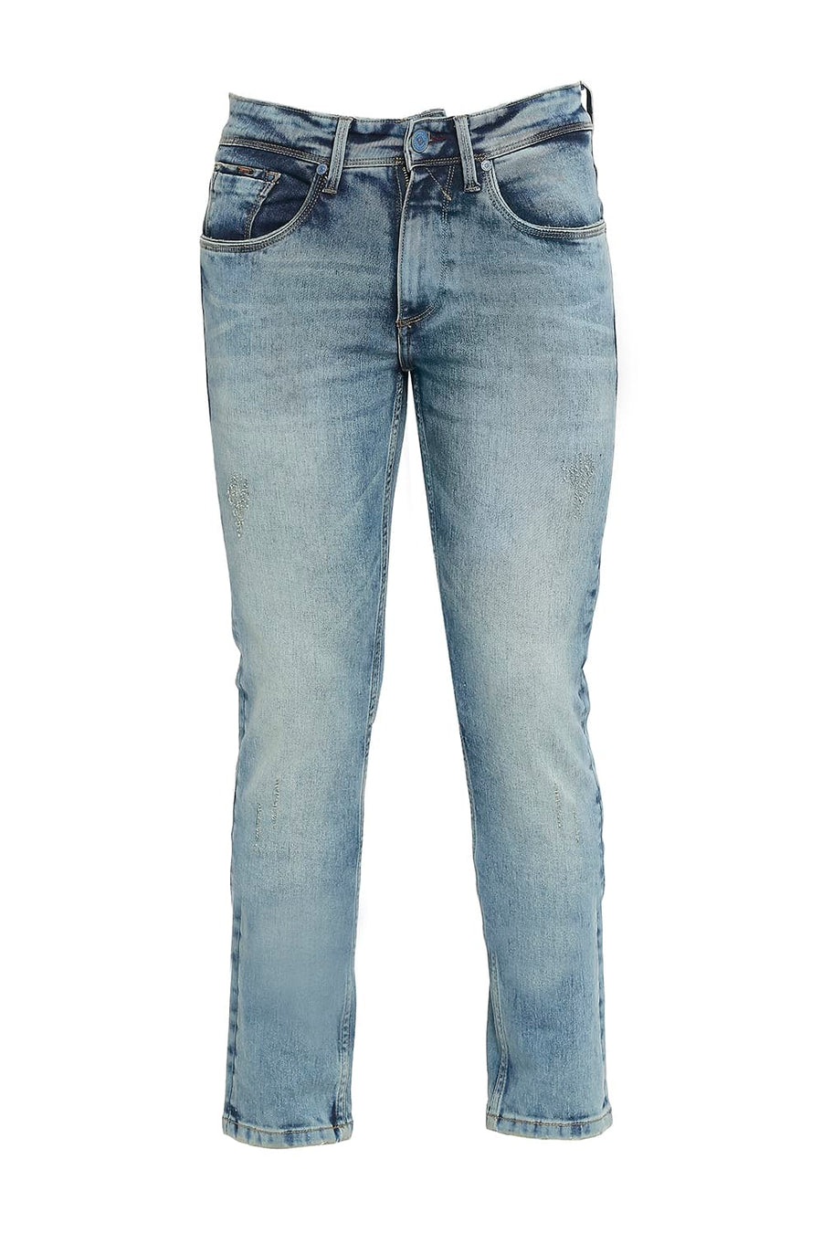 BASICS BLADE FIT CAPTAINS BLUE STRETCH JEANS