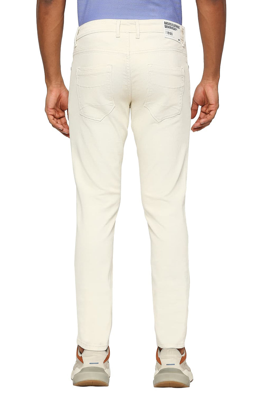 BASICS BLADE FIT EGRET STRETCH JEANS