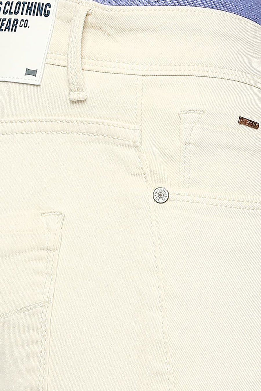 BASICS BLADE FIT EGRET STRETCH JEANS