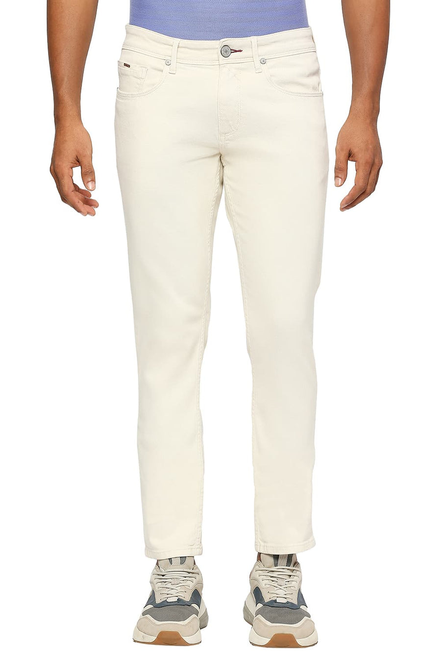 BASICS BLADE FIT EGRET STRETCH JEANS