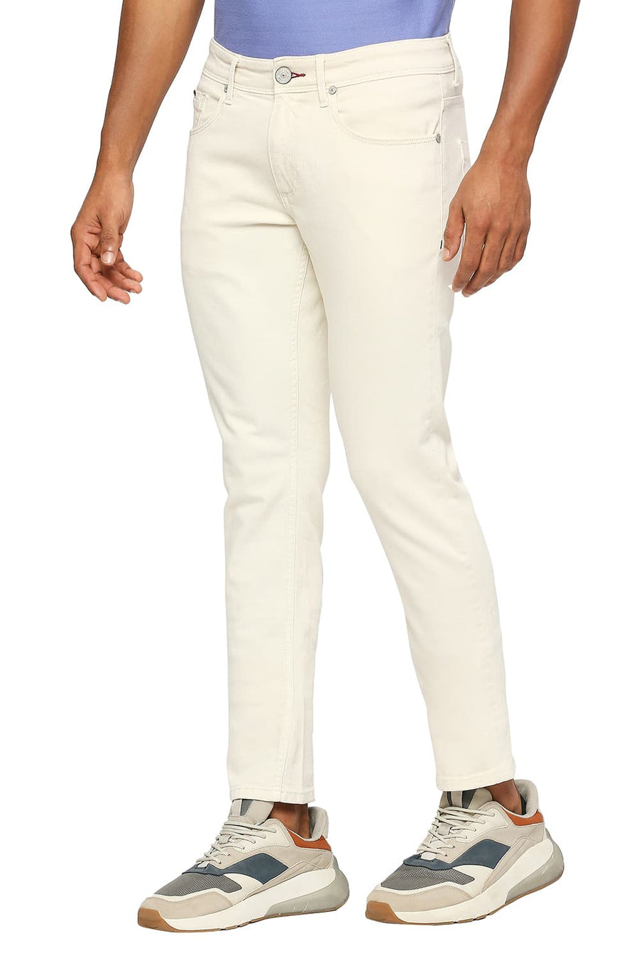 BASICS BLADE FIT EGRET STRETCH JEANS