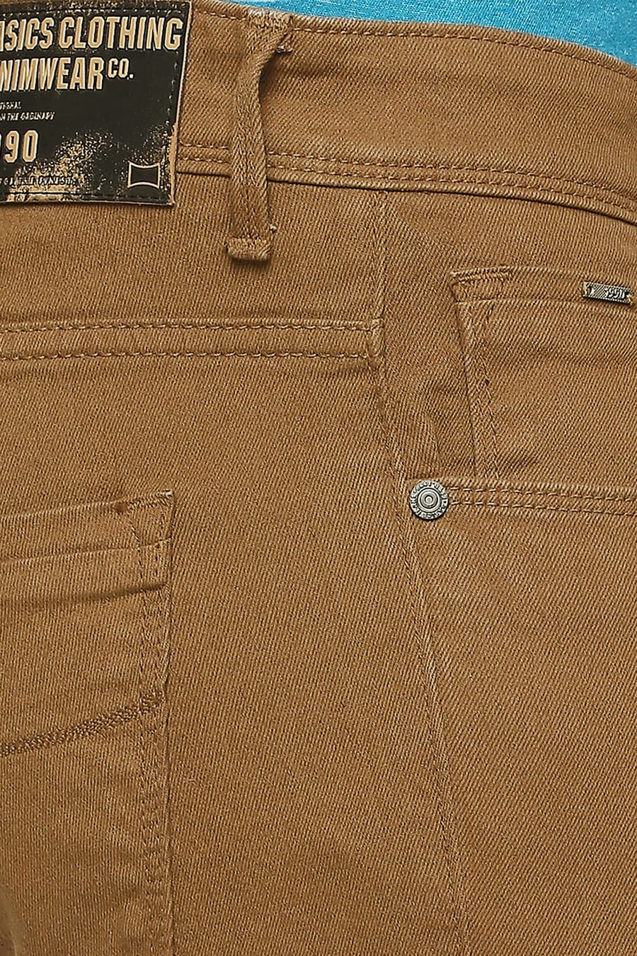 BASICS TORQUE FIT TEAK STRETCH JEANS
