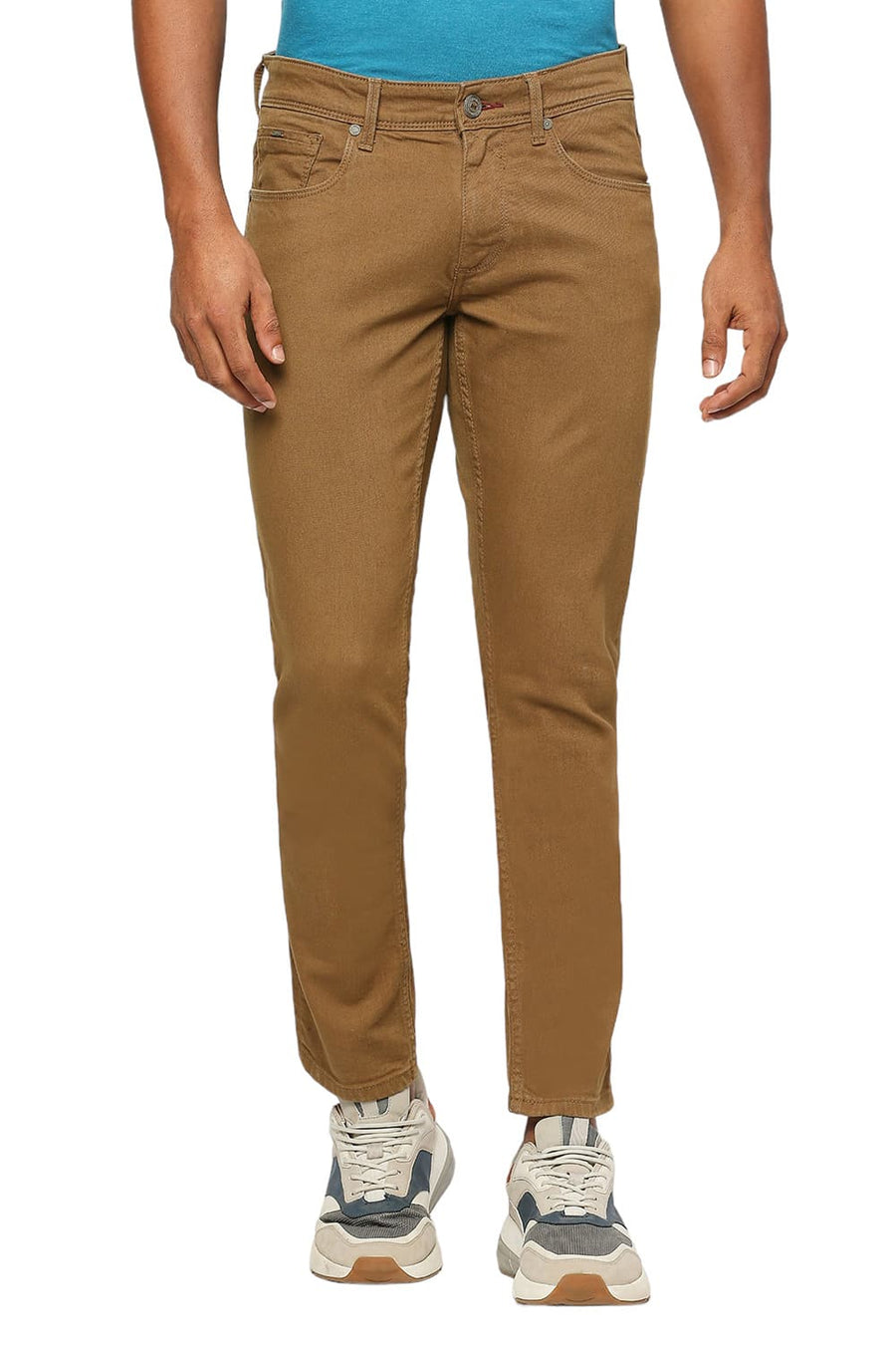 BASICS TORQUE FIT TEAK STRETCH JEANS