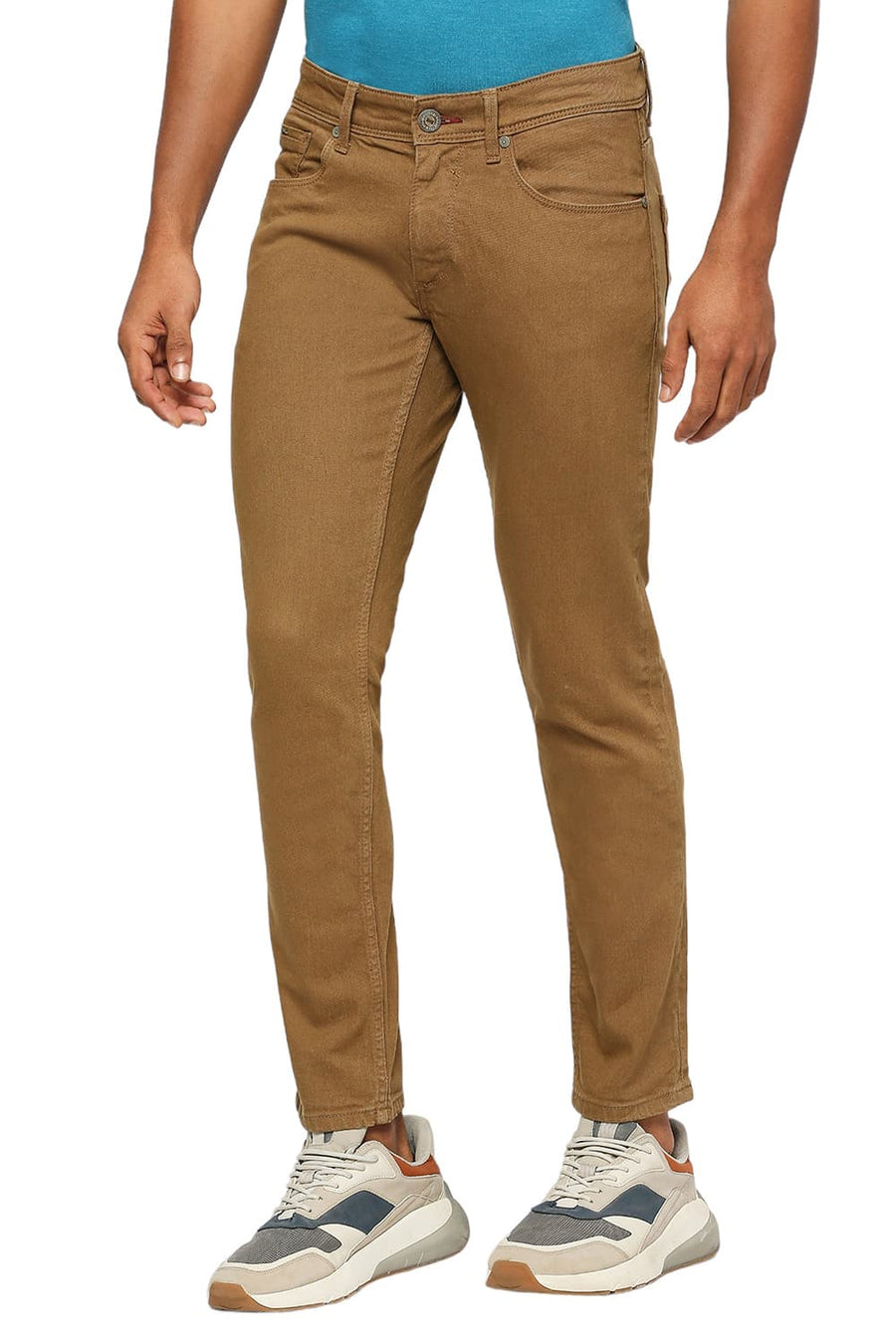 BASICS TORQUE FIT TEAK STRETCH JEANS