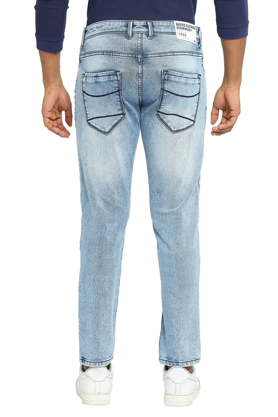 BASICS BLADE FIT DUSK BLUE STRETCH JEANS