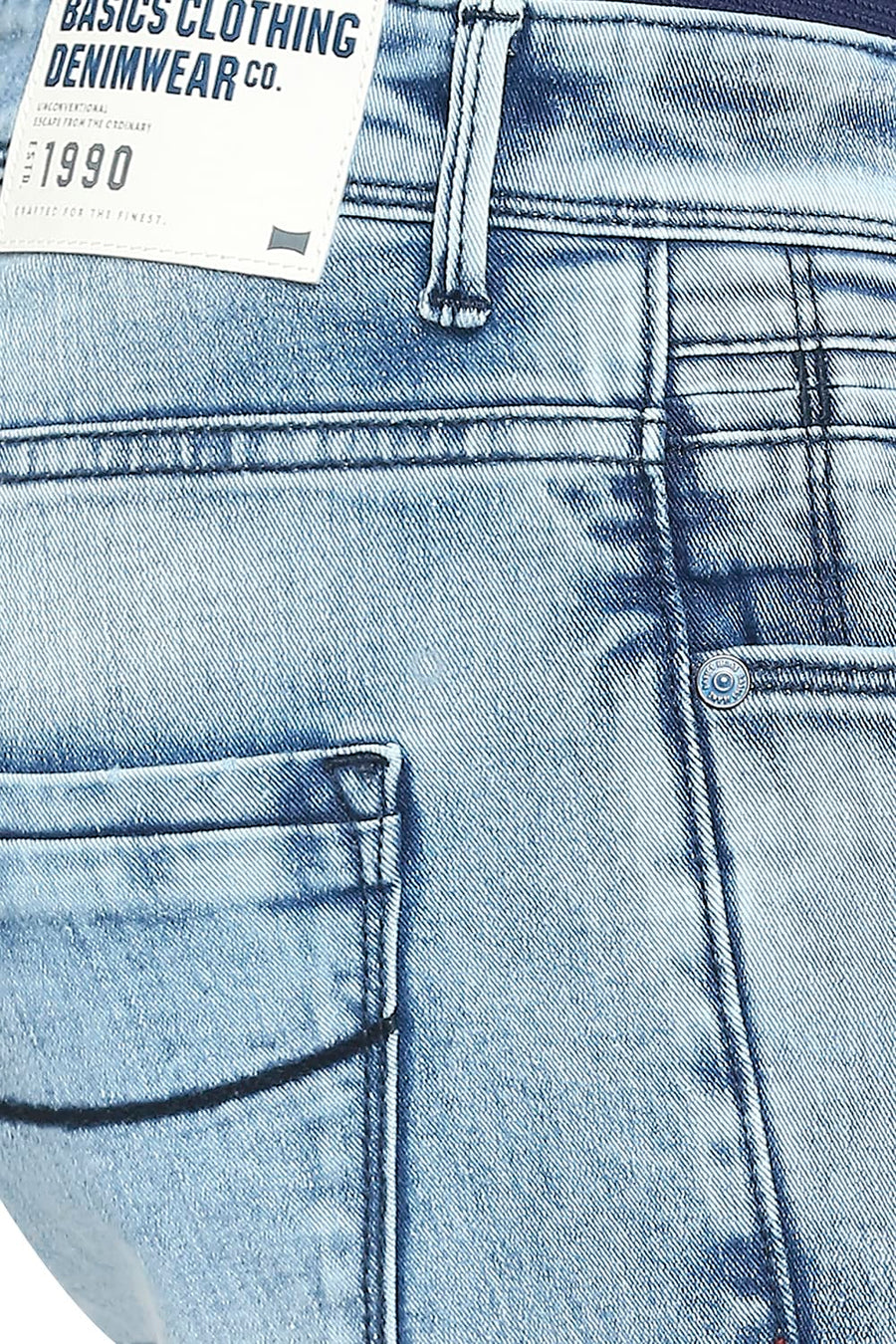 BASICS BLADE FIT DUSK BLUE STRETCH JEANS