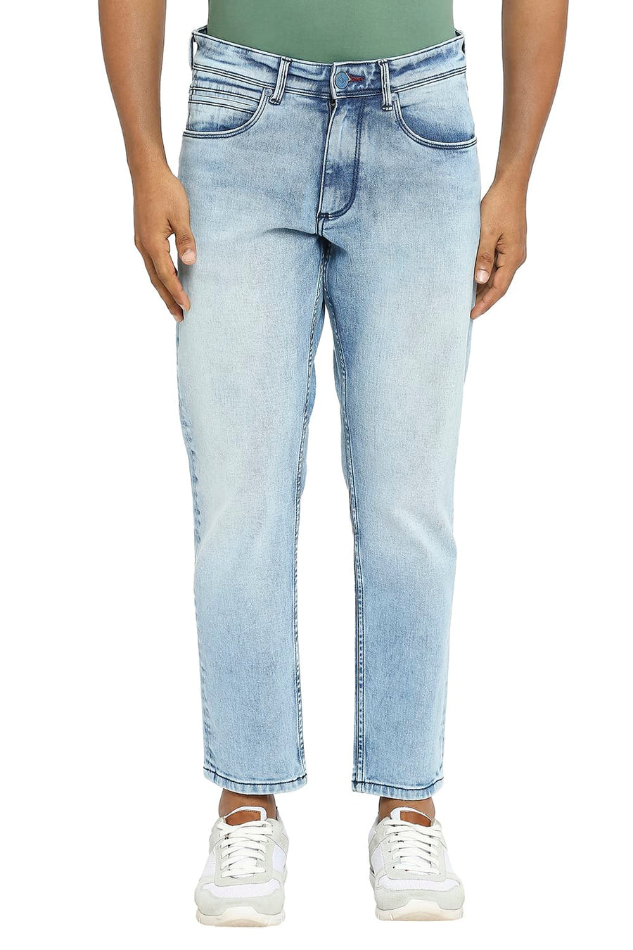 BASICS KERB FIT DUSK BLUE STRETCH JEANS