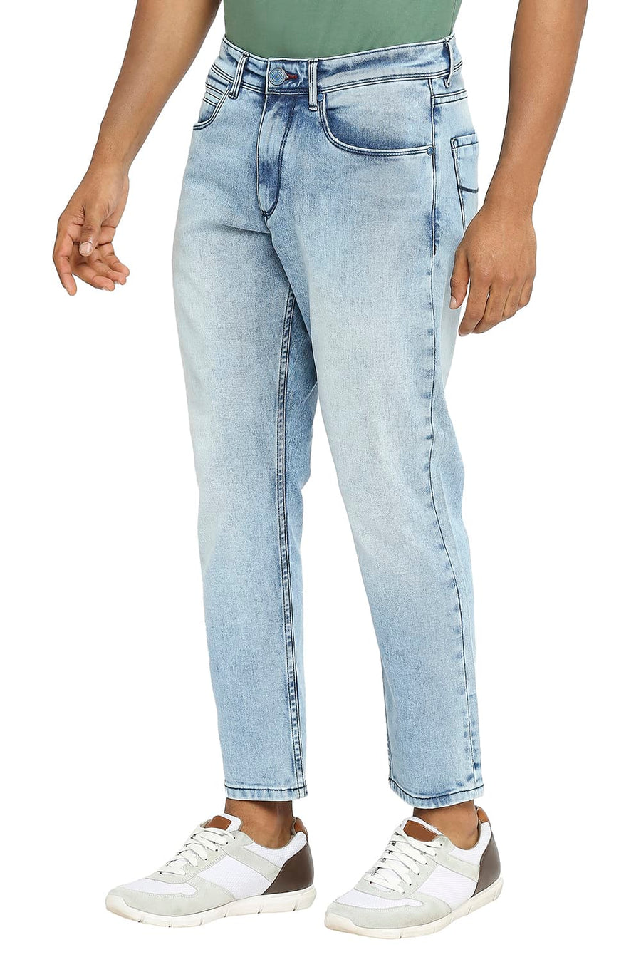 BASICS KERB FIT DUSK BLUE STRETCH JEANS