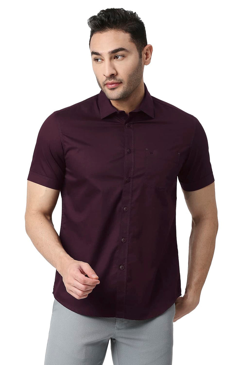 BASICS SLIM FIT COTTON TWILL SHIRT