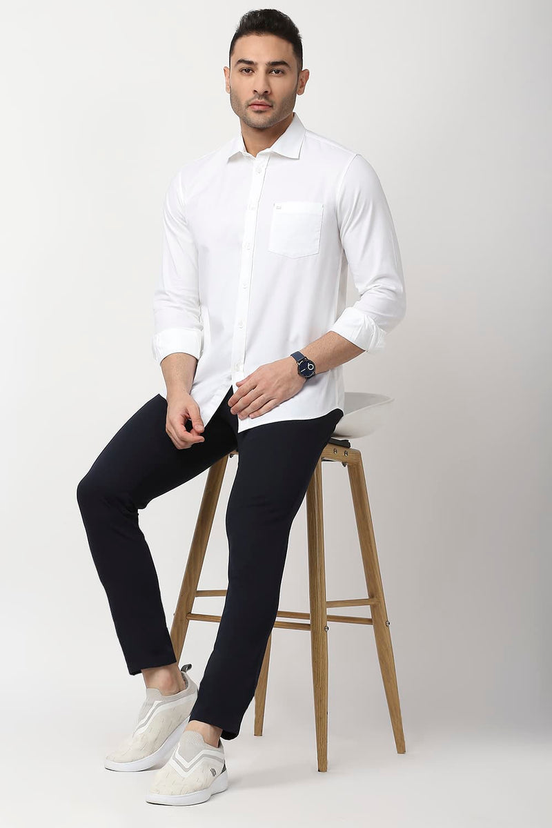 Slim Fit Cotton Dobby Shirt