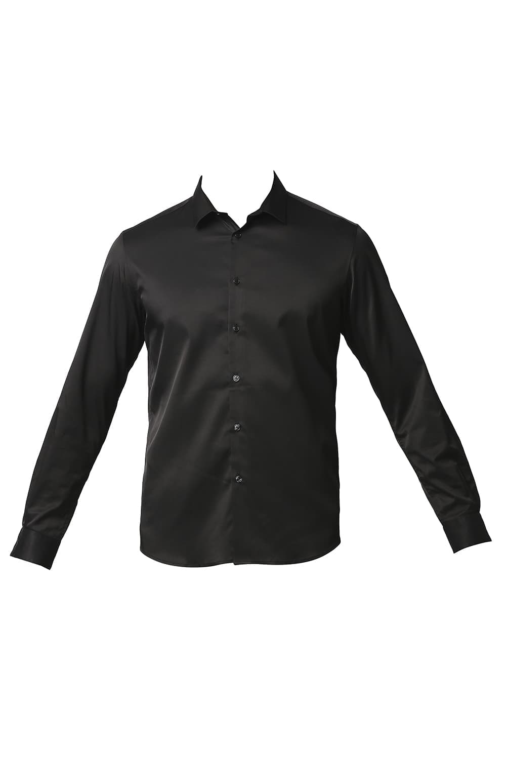 BASICS SLIM FIT POLYESTER STRETCH SHIRT