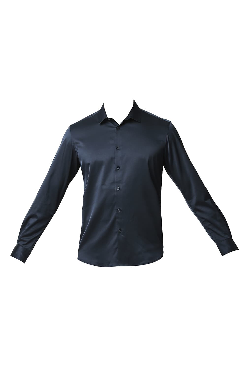 BASICS SLIM FIT POLYESTER STRETCH SHIRT