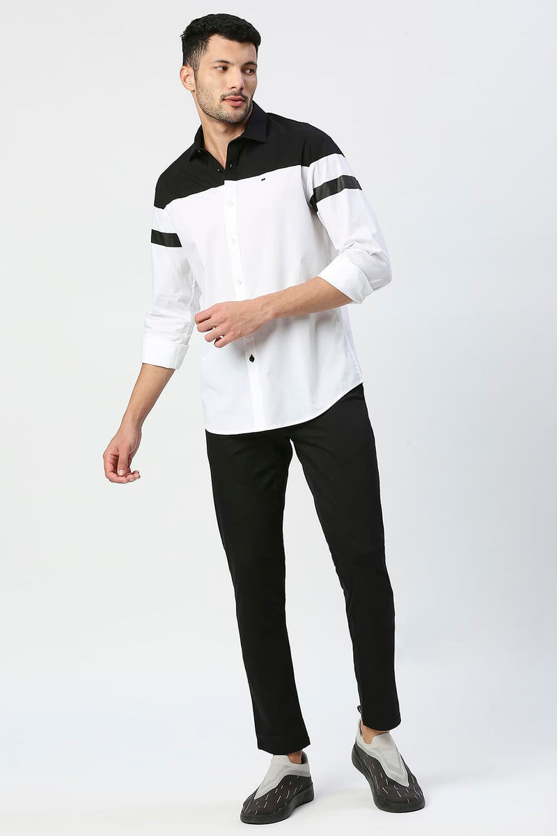 Slim Fit Cotton Poplin Stretch Shirt