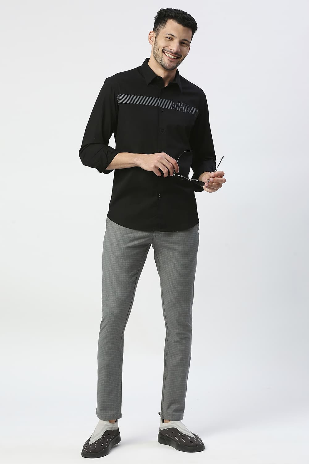 Slim Fit Cotton Poplin Stretch Shirt