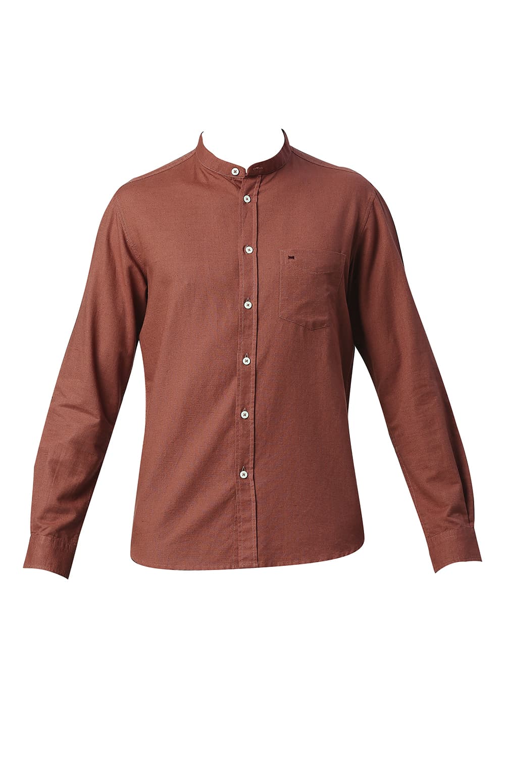 BASICS SLIM FIT COTTON LINEN SHIRT