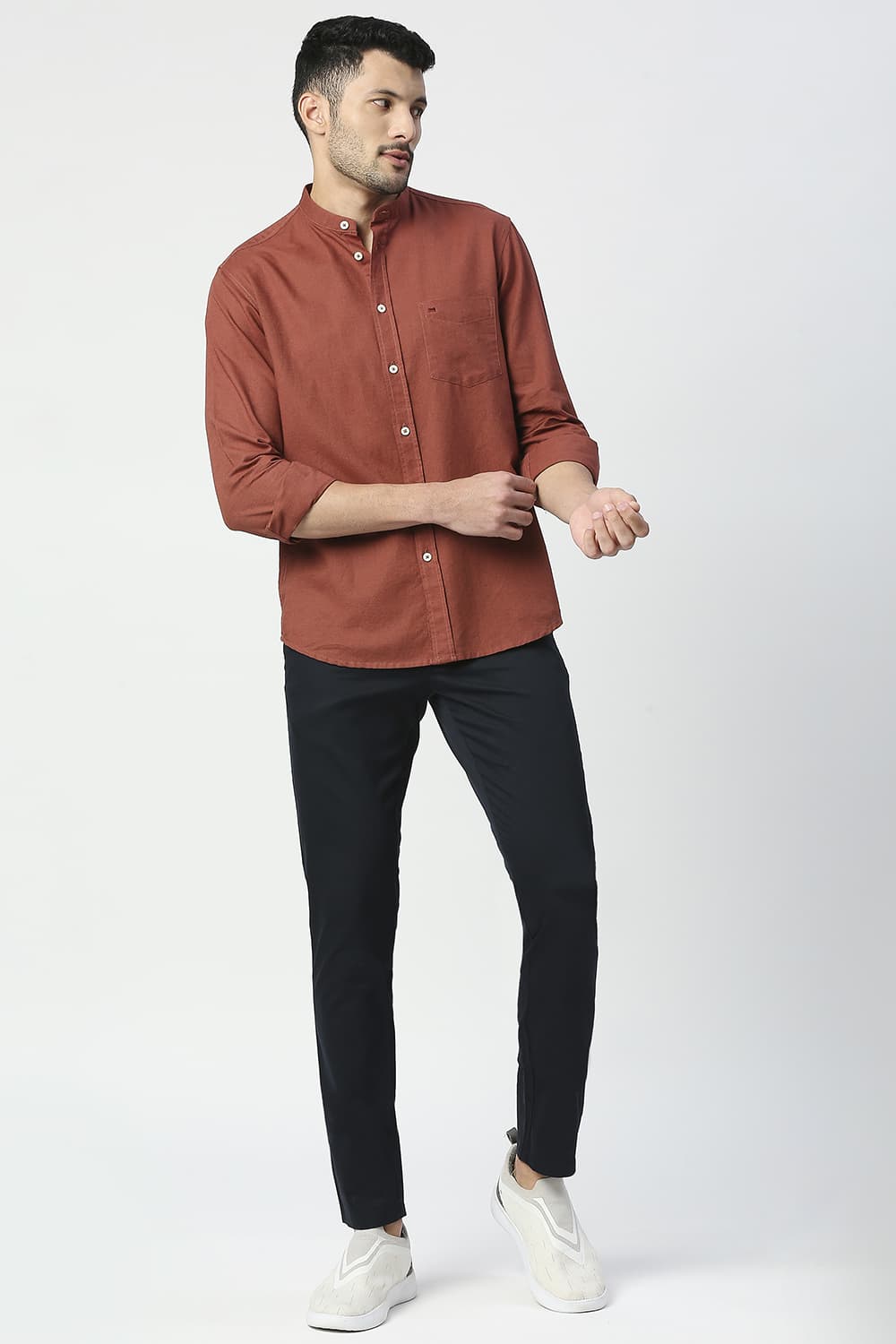 Slim Fit Cotton Linen Shirt