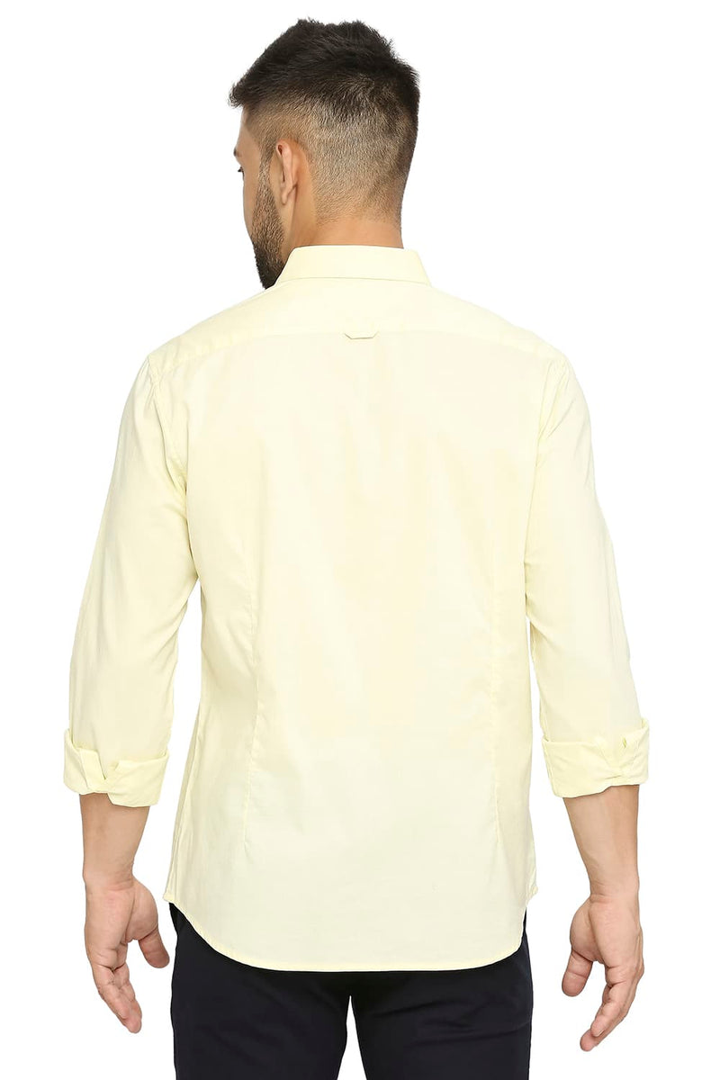 BASICS SLIM FIT COTTON OXFORD SHIRT