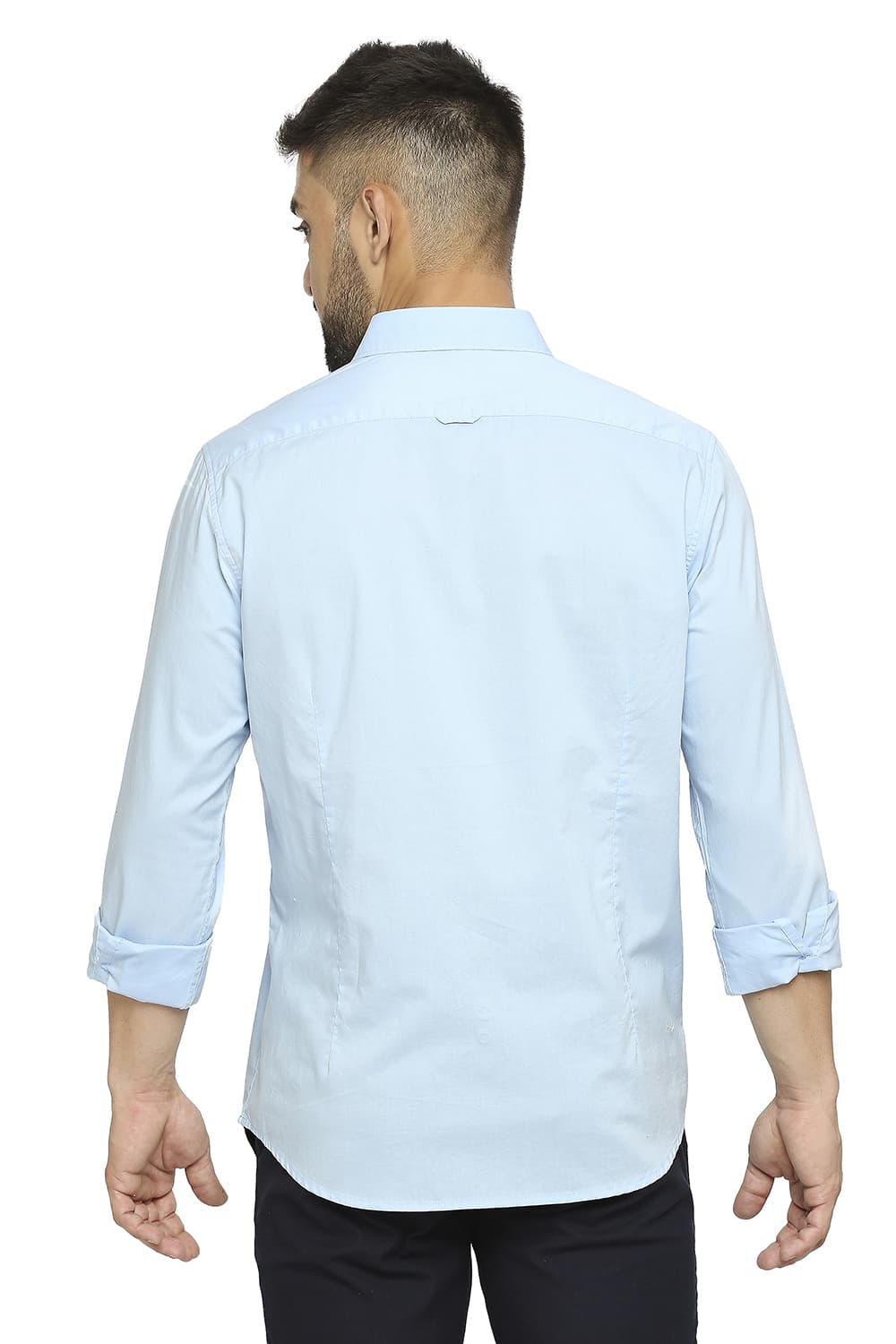 BASICS SLIM FIT COTTON OXFORD SHIRT