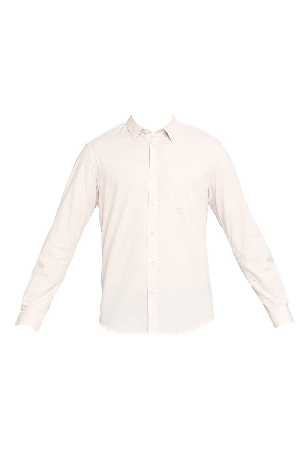 BASICS SLIM FIT COTTON SLUB SHIRT