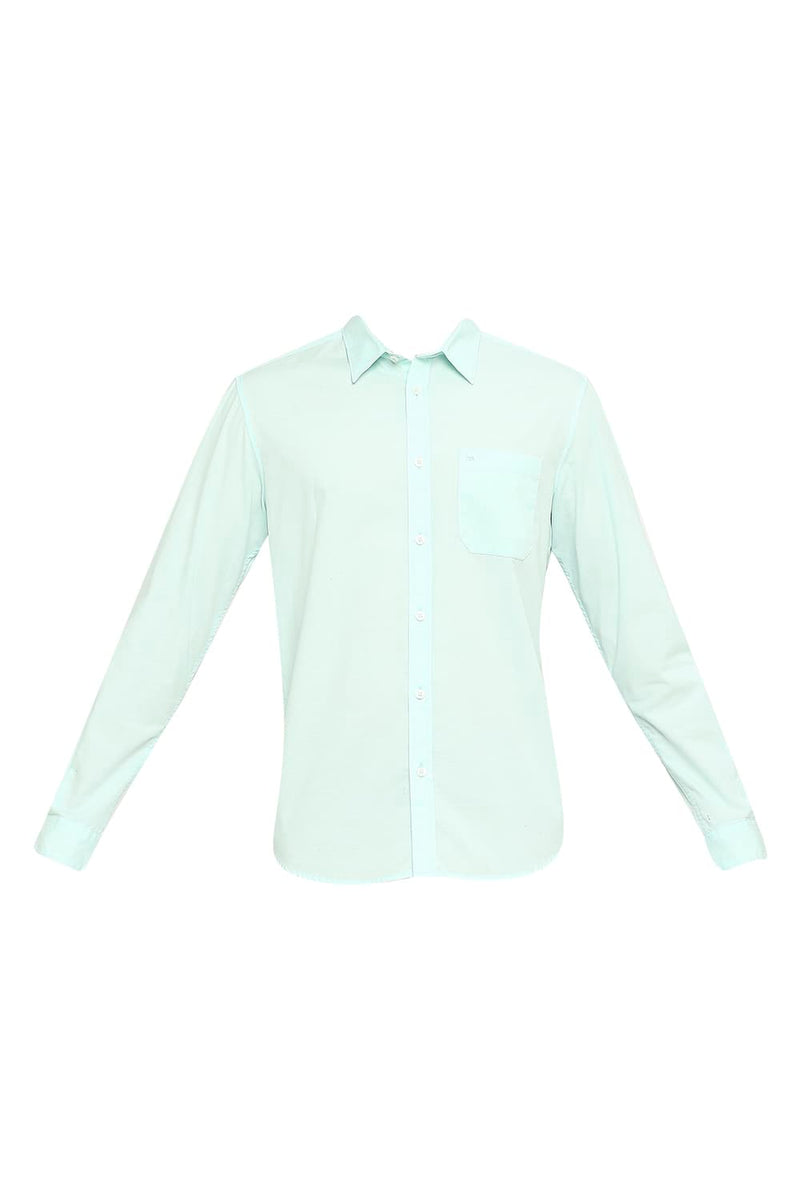 BASICS SLIM FIT COTTON SLUB SHIRT