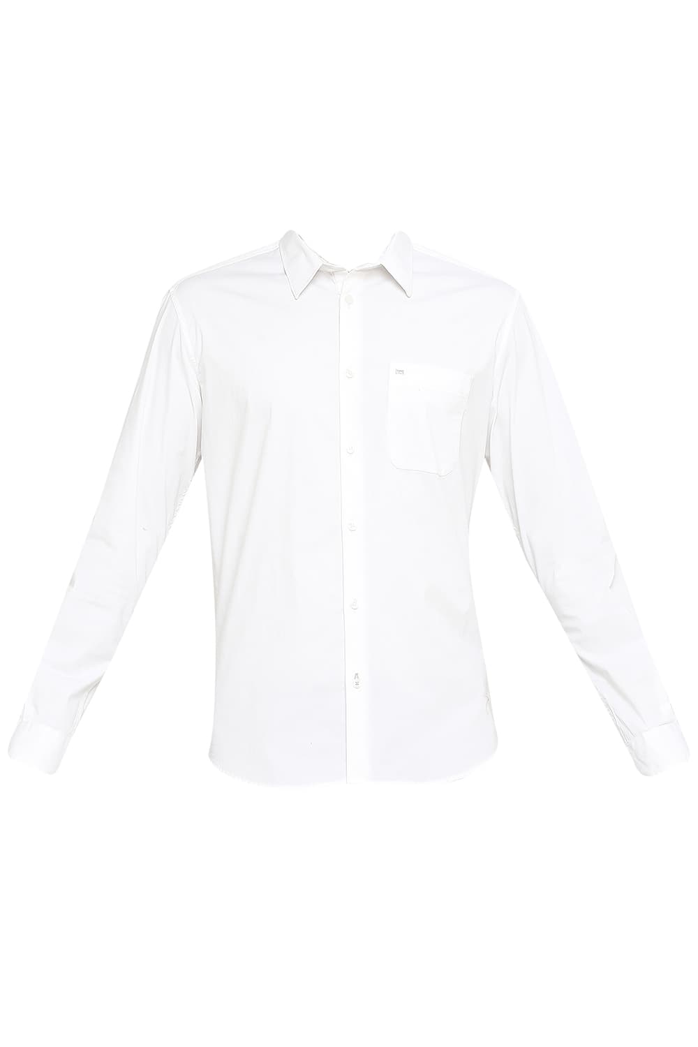 BASICS SLIM FIT POPLIN STRETCH SHIRT