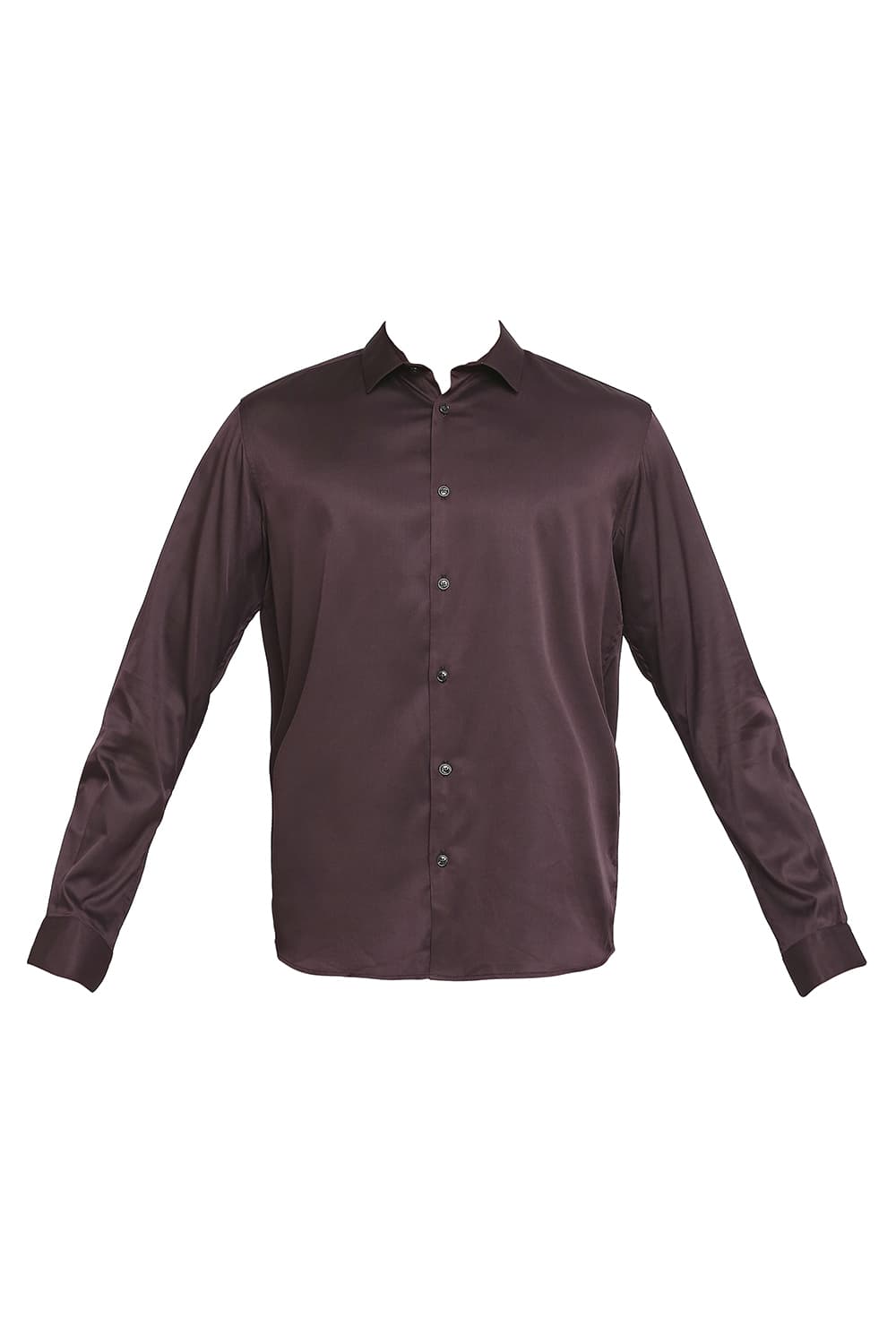 BASICS SLIM FIT POLYESTER STRETCH SHIRT