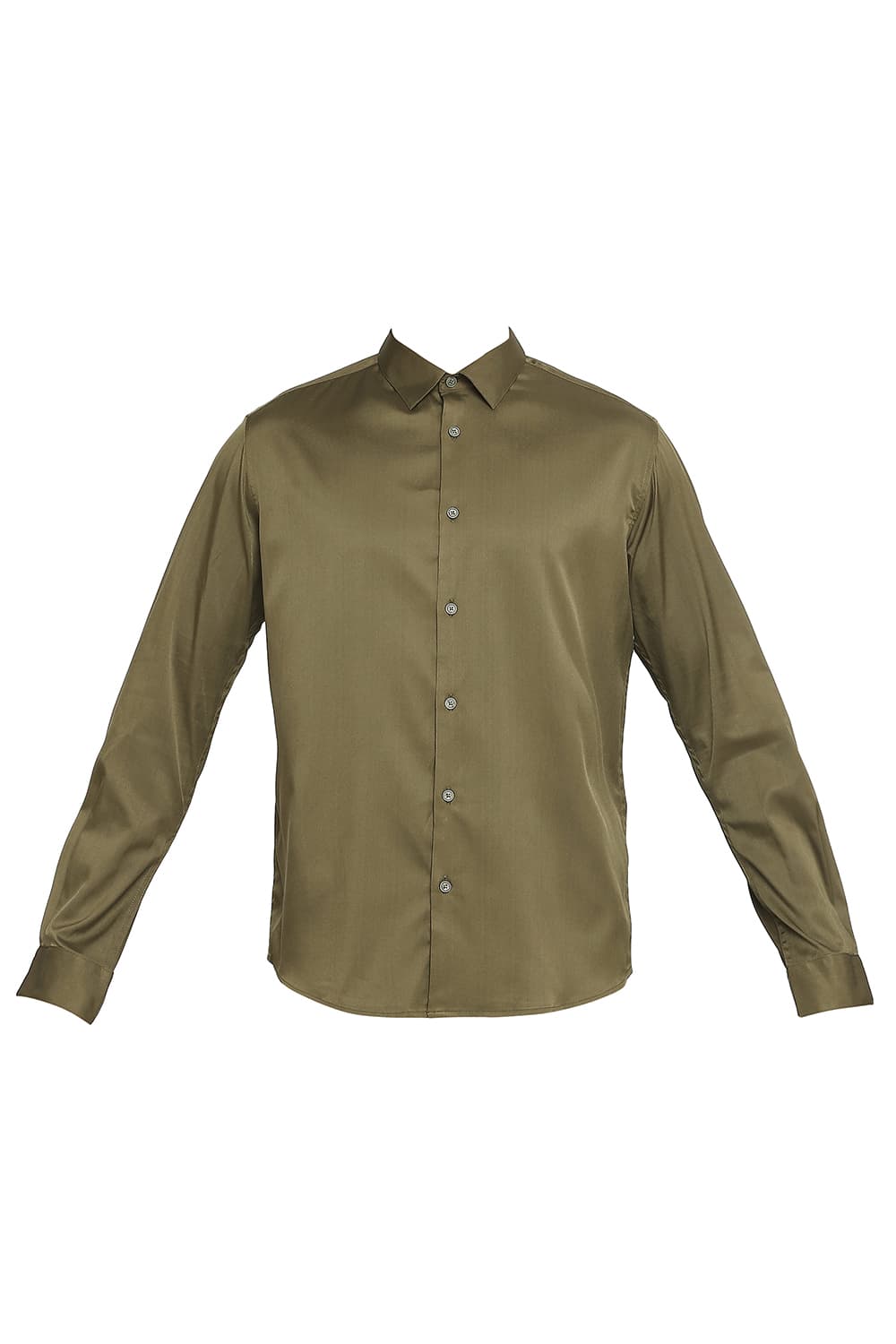 BASICS SLIM FIT POLYESTER STRETCH SHIRT