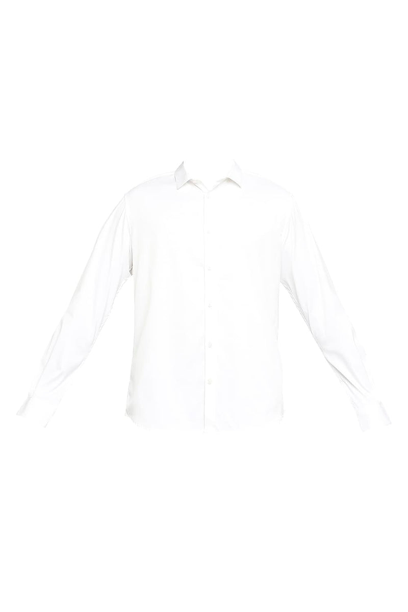 BASICS SLIM FIT POLYESTER STRETCH SHIRT