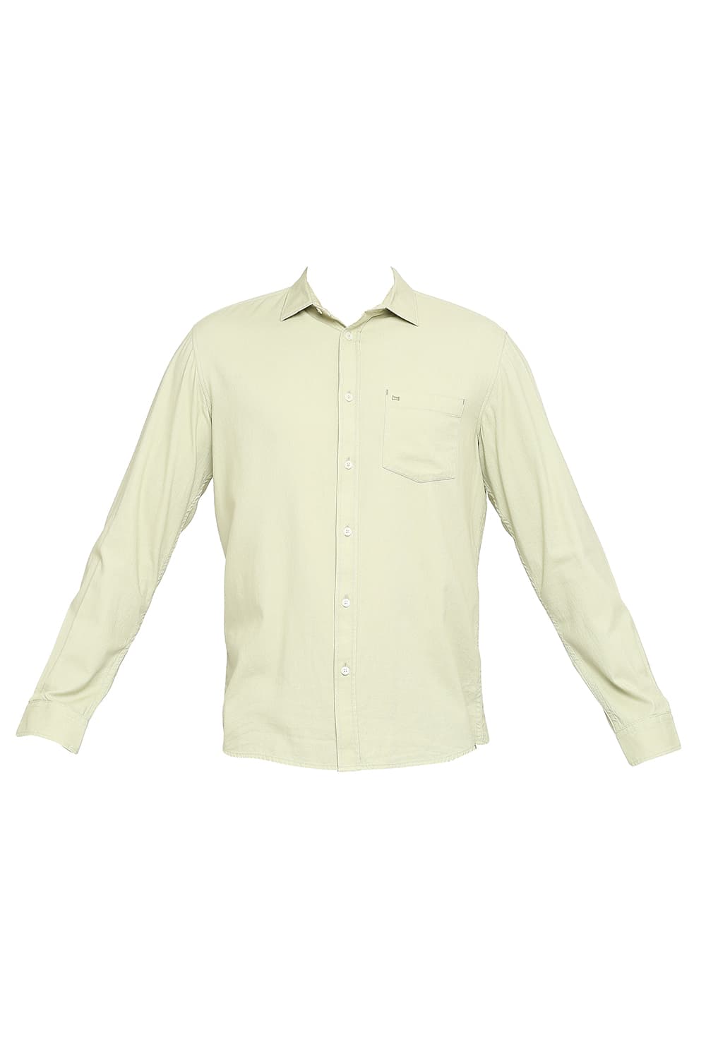 BASICS SLIM FIT COTTON DOBBY SHIRT