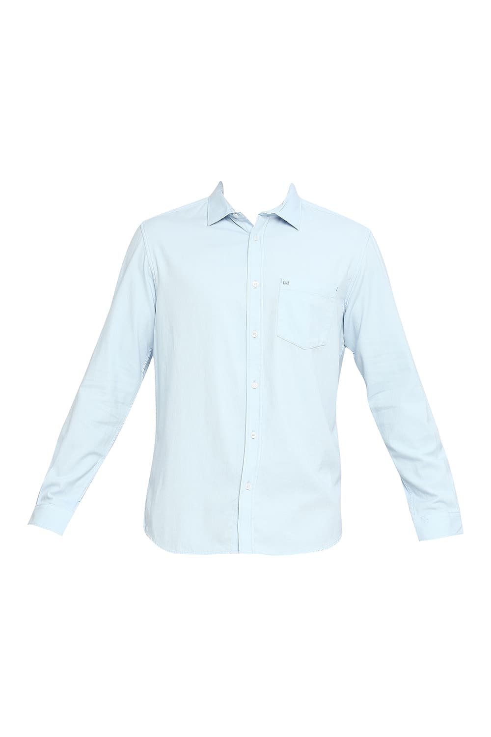 BASICS SLIM FIT COTTON DOBBY SHIRT