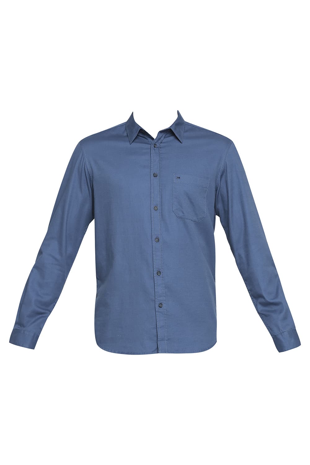 BASICS SLIM FIT COTTON BROKEN TWILL SHIRT