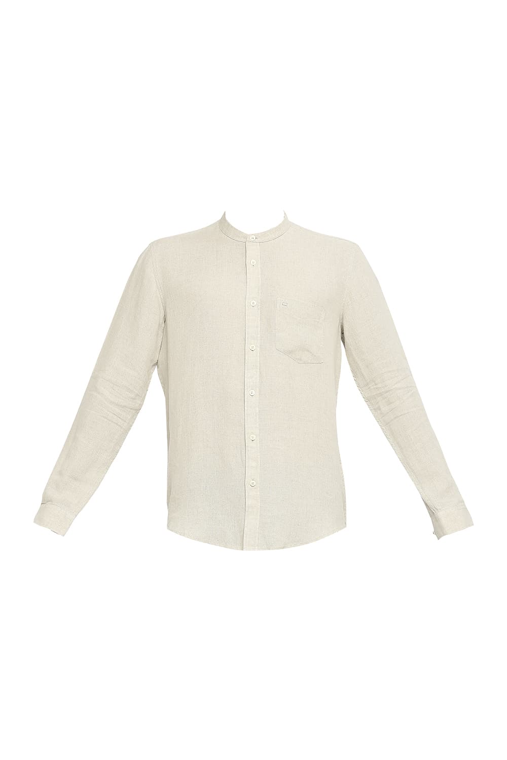 BASICS SLIM FIT LINEN SHIRT