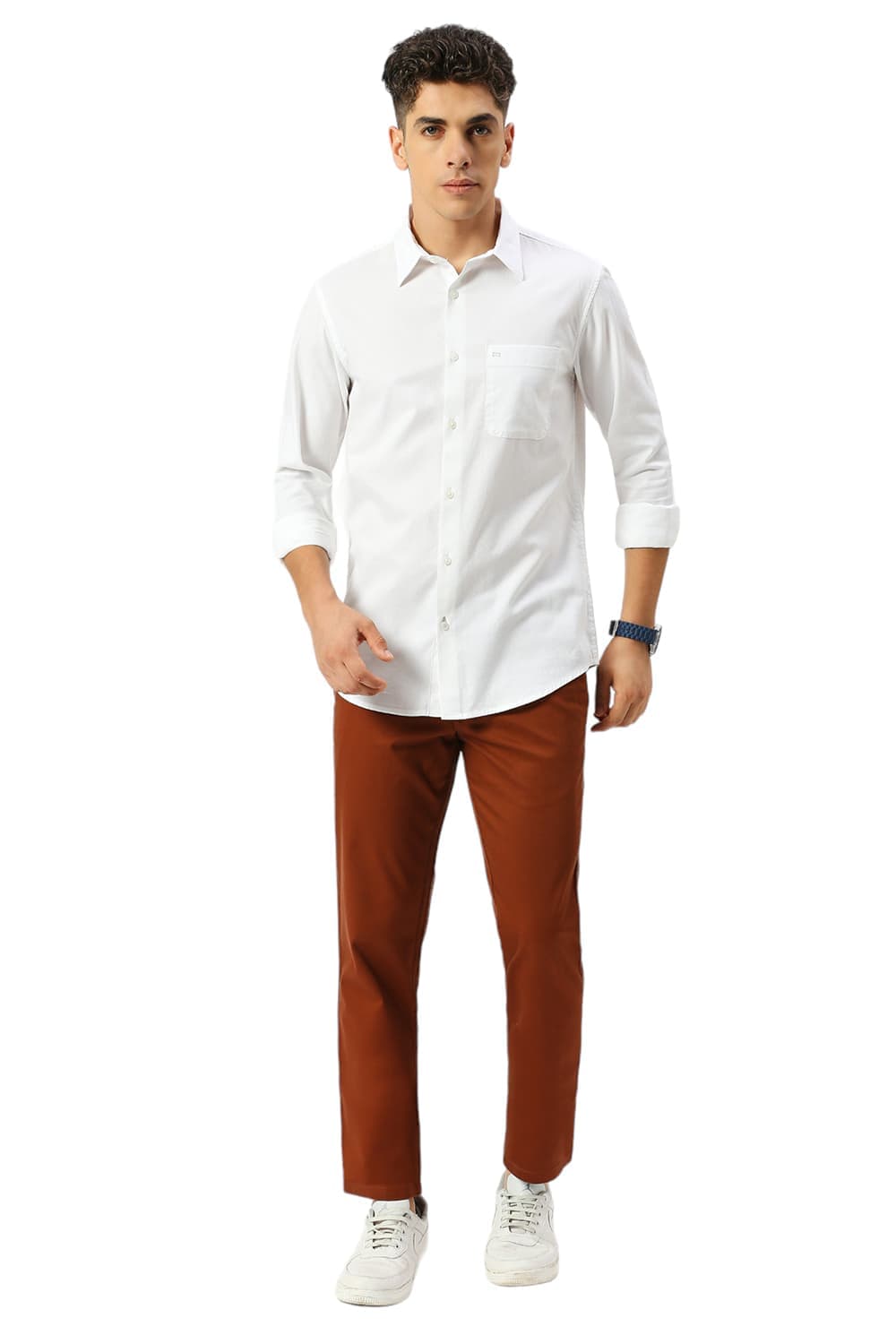 SLIM FIT COTTON CREPE SHIRTS