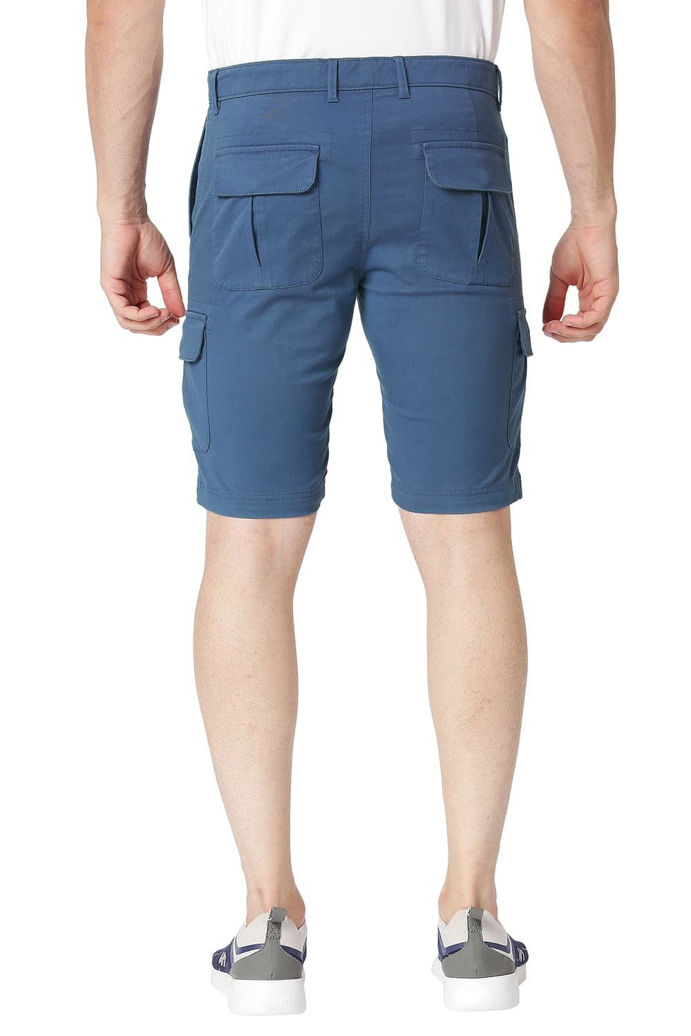 BASICS CARGO COTTON STRETCH SHORTS