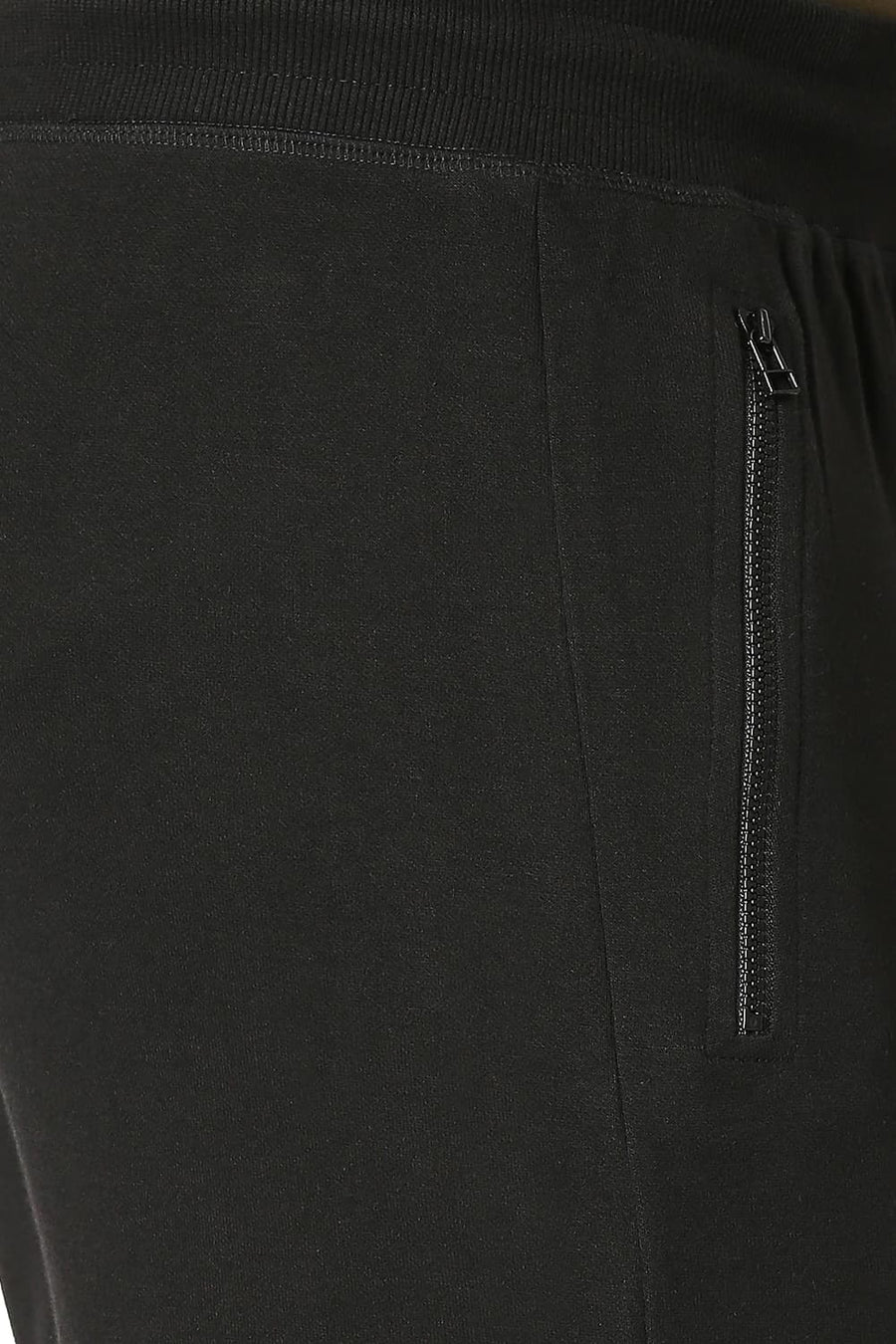 BASICS JOGGER FIT JET BLACK COTTON POLYESTER TRACK PANT